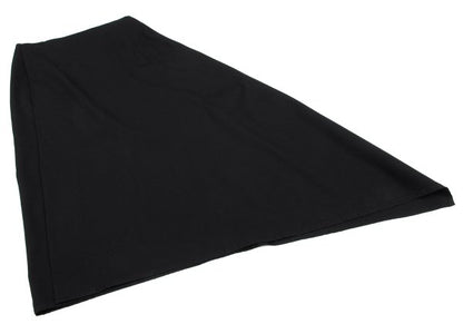 Y's Wool Gabardine Asymmetric Wrap Skirt Black Size 3