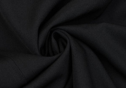Y's Wool Gabardine Asymmetric Wrap Skirt Black Size 3