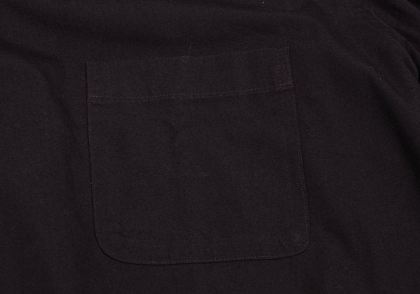 Y's for men Dyed Cotton Open Collar Shirt Dark Brown Size L
