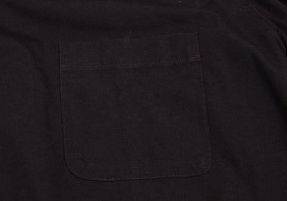 Y's for men Dyed Cotton Open Collar Shirt Dark Brown Size L