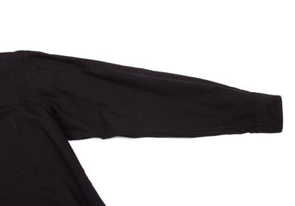 Y's for men Dyed Cotton Open Collar Shirt Dark Brown Size L