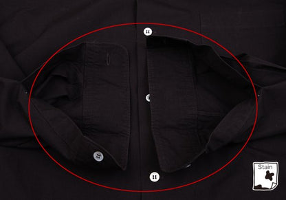 Y's for men Dyed Cotton Open Collar Shirt Dark Brown Size L