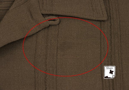Y's for men Wool Stripe Open Collar Shirt Brown Size L