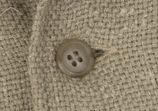 Yohji Yamamoto POUR HOMME Wool Tweed Flap Shirt Beige Size M
