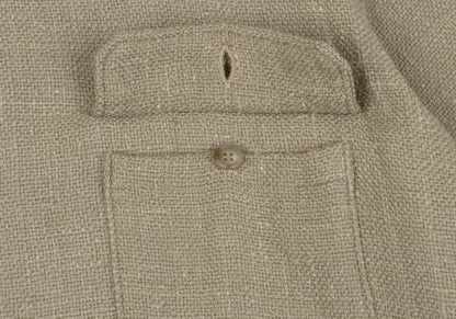 Yohji Yamamoto POUR HOMME Wool Tweed Flap Shirt Beige Size M
