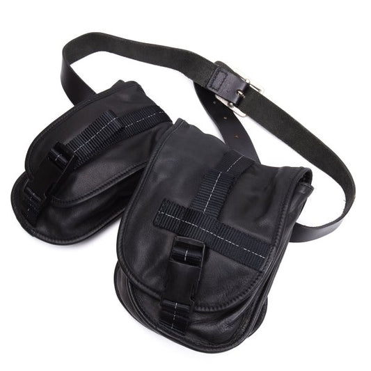 ISAMU KATAYAMA BACKLASH Separate Belted Leather Bag Black