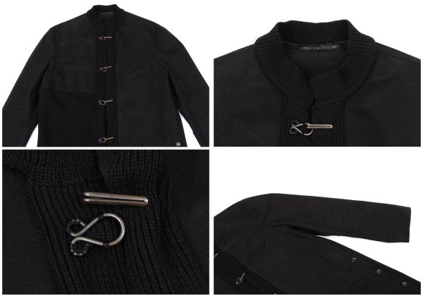 Yohji Yamamoto POUR HOMME 07AW Knit Jacket Black Size 2