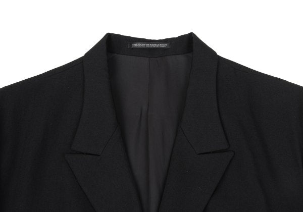 Yohji Yamamoto POUR HOMME 19AW Gabardine Jacket Black Size 2