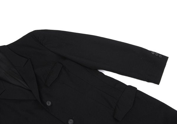 Yohji Yamamoto POUR HOMME 19AW Gabardine Jacket Black Size 2