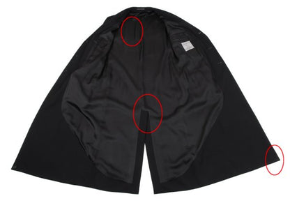 Yohji Yamamoto POUR HOMME 19AW Gabardine Jacket Black Size 2