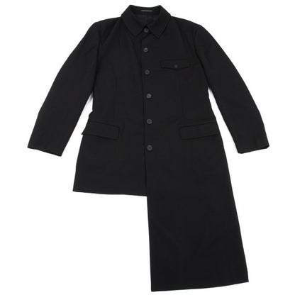 Yohji Yamamoto POUR HOMME Asymmetrical Jacket Black Size 3