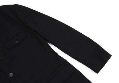 Yohji Yamamoto POUR HOMME Asymmetrical Jacket Black Size 3