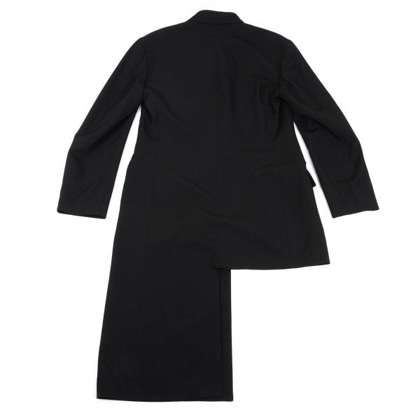 Yohji Yamamoto POUR HOMME Asymmetrical Jacket Black Size 3