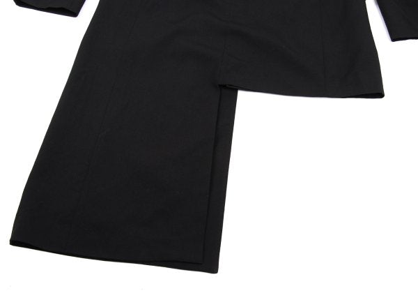 Yohji Yamamoto POUR HOMME Asymmetrical Jacket Black Size 3