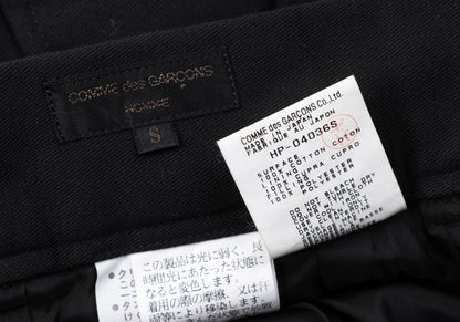 COMME des GARCONS HOMME Padded Cotton Pants Black Size S