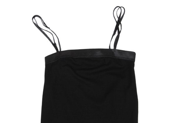 Yohji Yamamoto FEMME Logo Tag Cotton Camisole Black Size 2