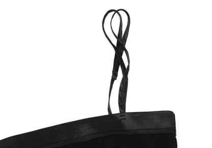 Yohji Yamamoto FEMME Logo Tag Cotton Camisole Black Size 2