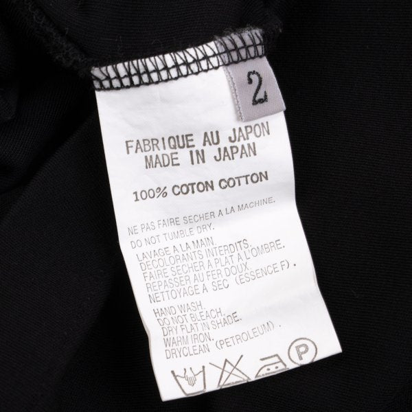Yohji Yamamoto FEMME Logo Tag Cotton Camisole Black Size 2