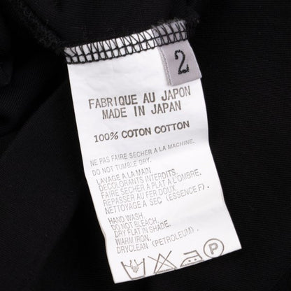 Yohji Yamamoto FEMME Logo Tag Cotton Camisole Black Size 2