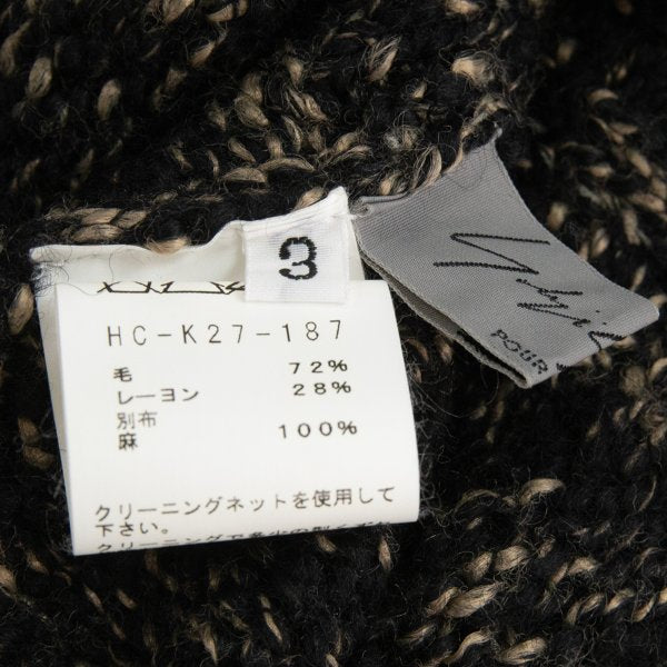 Yohji Yamamoto POUR HOMME Wool Neck Warmer Size 3