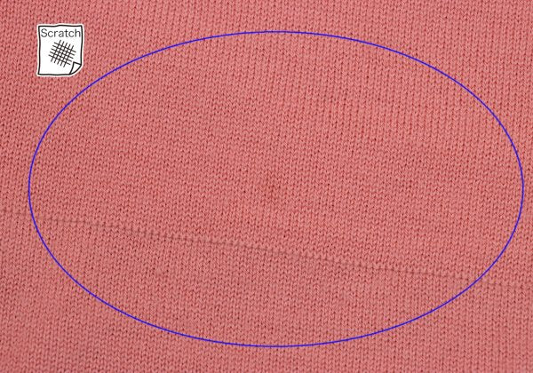 NON NO Wool Layered Design Sweater Pink Bordeaux Size M