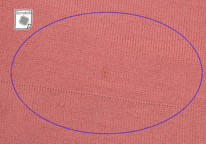 NON NO Wool Layered Design Sweater Pink Bordeaux Size M