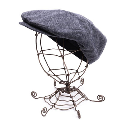 Papas Navy Gray Wool Casquette Hat Size L