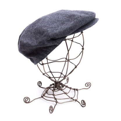 Papas Navy Gray Wool Casquette Hat Size L