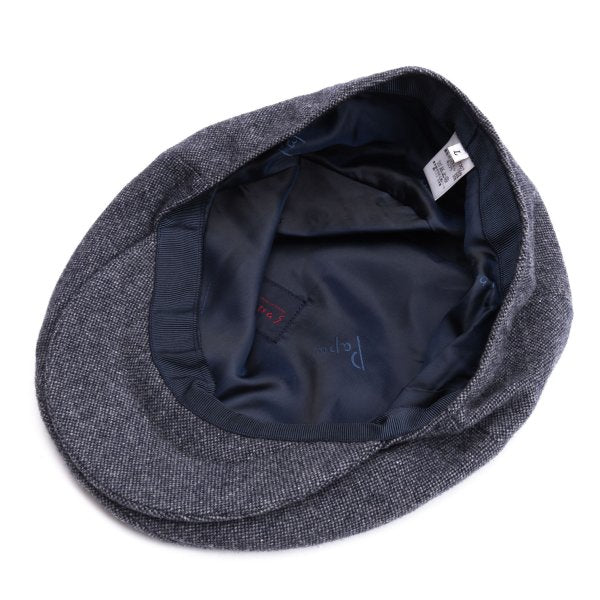 Papas Navy Gray Wool Casquette Hat Size L