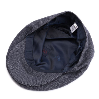 Papas Navy Gray Wool Casquette Hat Size L