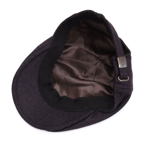 Papas Wool Casquette Wine Black