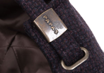 Papas Wool Casquette Wine Black