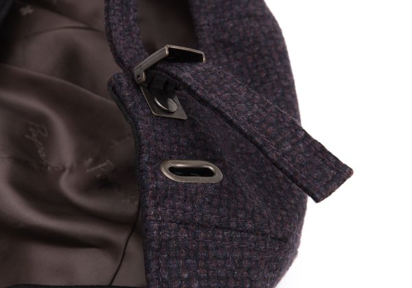 Papas Wool Casquette Wine Black