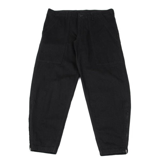 BLACK Scandal YY 22AW Hem Zip Baker Denim Black Size 2