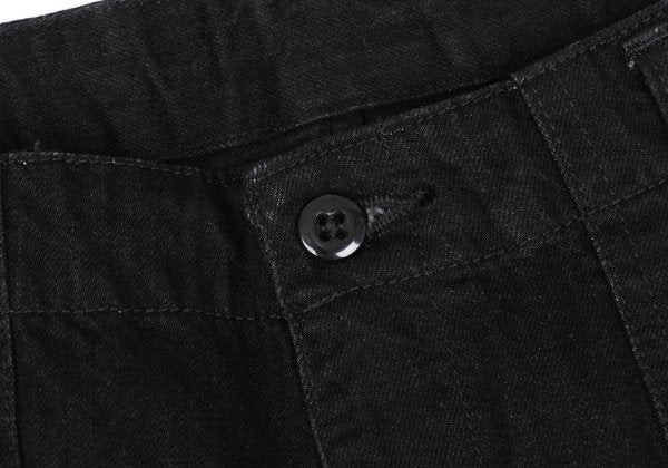 BLACK Scandal YY 22AW Hem Zip Baker Denim Black Size 2
