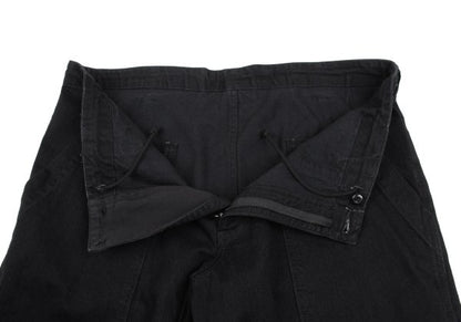 BLACK Scandal YY 22AW Hem Zip Baker Denim Black Size 2