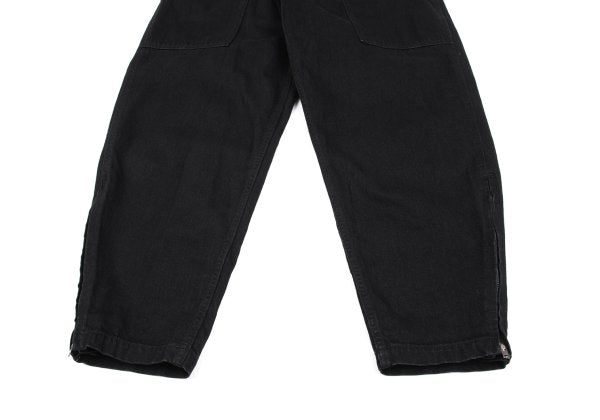 BLACK Scandal YY 22AW Hem Zip Baker Denim Black Size 2