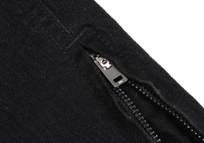 BLACK Scandal YY 22AW Hem Zip Baker Denim Black Size 2