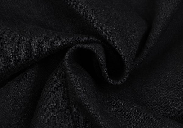 BLACK Scandal YY 22AW Hem Zip Baker Denim Black Size 2
