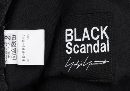 BLACK Scandal YY 22AW Hem Zip Baker Denim Black Size 2