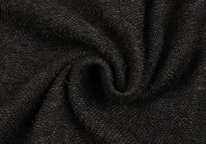 ZIGGY CHEN 23AW Heavy Linen Pocket Design Dark Brown Jacket Size 46