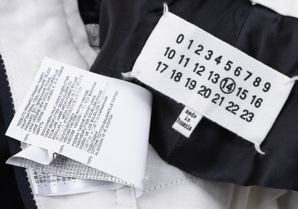 Maison Martin Margiela 18SS Center Press Pants Blue Size 46