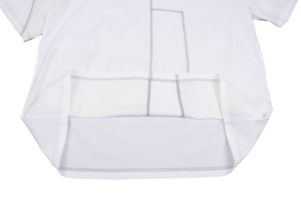 FENG CHEN WANG Seam Detail Logo T-Shirt White Size M