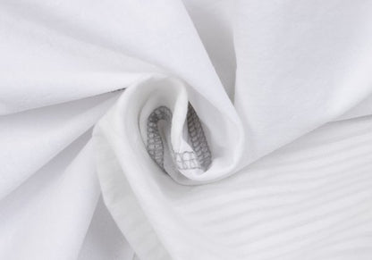 FENG CHEN WANG Seam Detail Logo T-Shirt White Size M