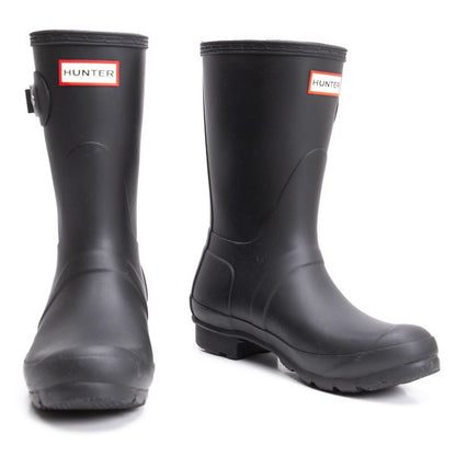 HUNTER Rubber Rain Boots Black Size 23CM
