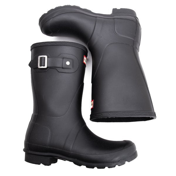 HUNTER Rubber Rain Boots Black Size 23CM