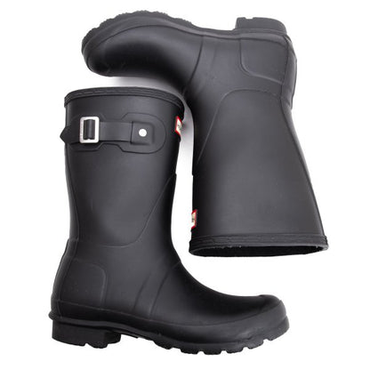 HUNTER Rubber Rain Boots Black Size 23CM