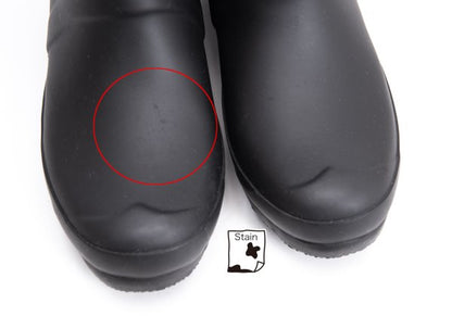 HUNTER Rubber Rain Boots Black Size 23CM