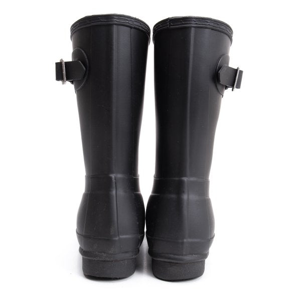 HUNTER Rubber Rain Boots Black Size 23CM