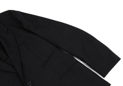 Y's BANG ON! Wool Tropical 2-Button Jacket Black Size 2